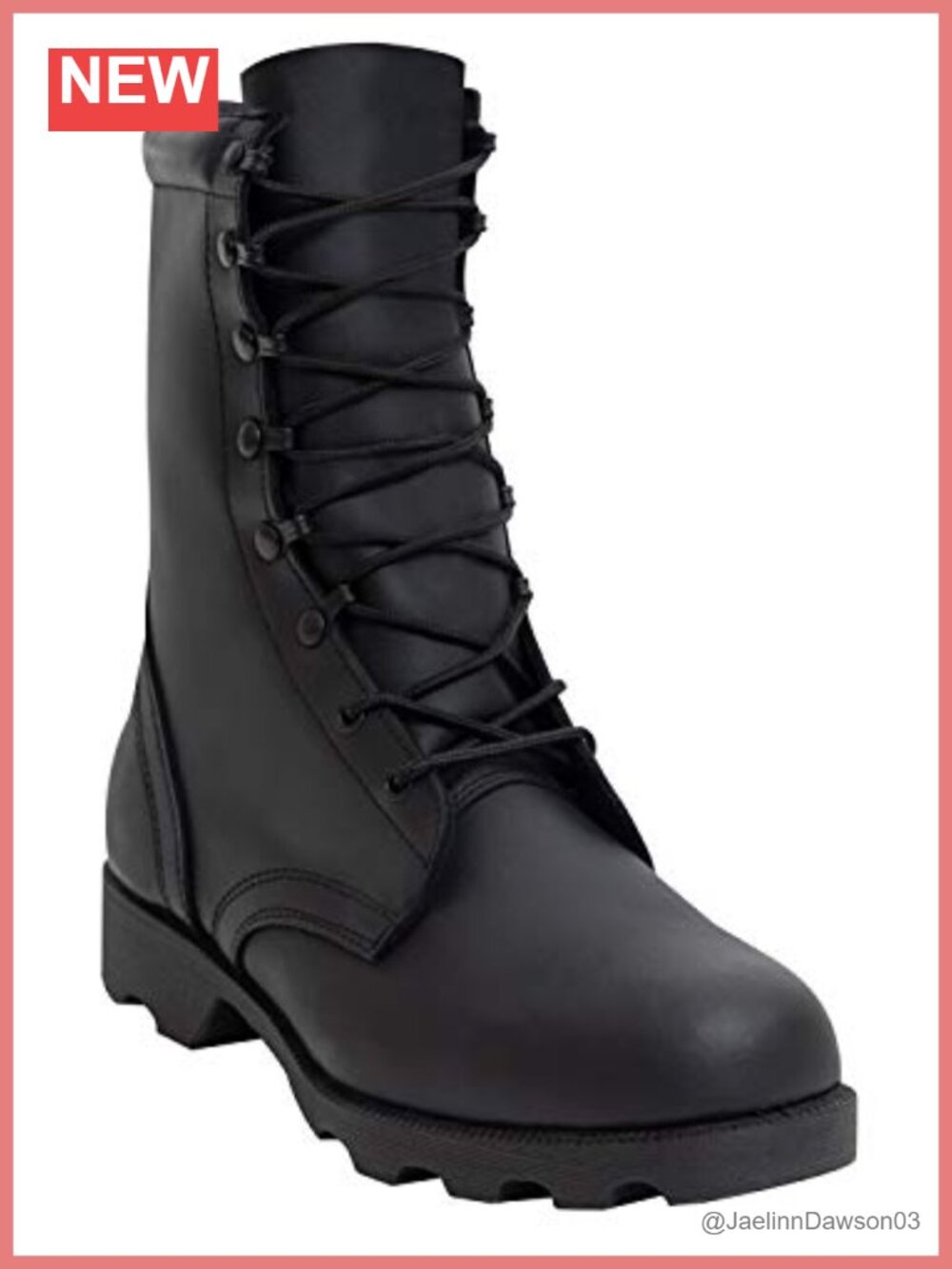 Leather Speedlace Tactical Combat Boots Calf High